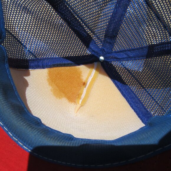 Vintage Checkers Flag Speedway Red White Blue Snapback Baseball Hat Trucker Cap - Picture 8 of 10